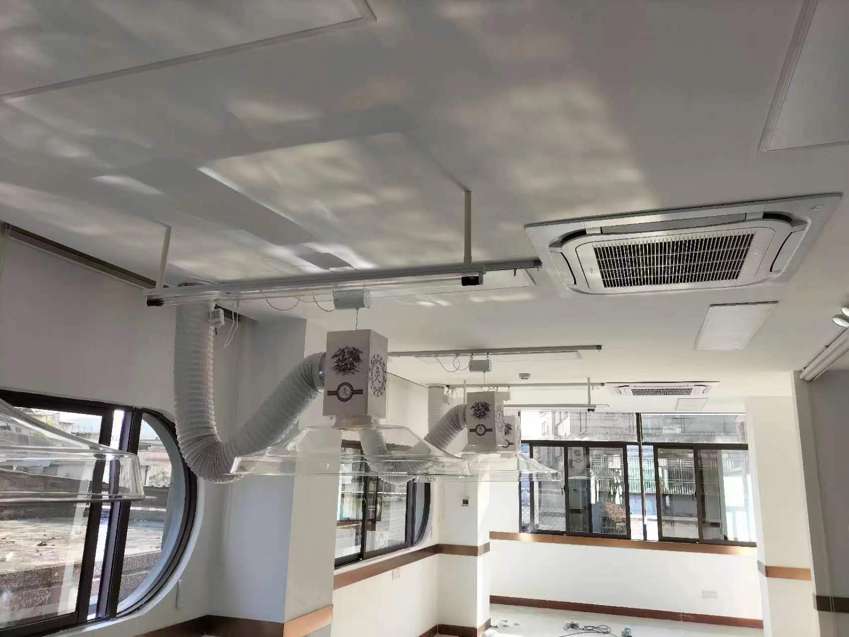 深圳市福田中醫院（華仔艾灸排煙系統設備）安裝完工