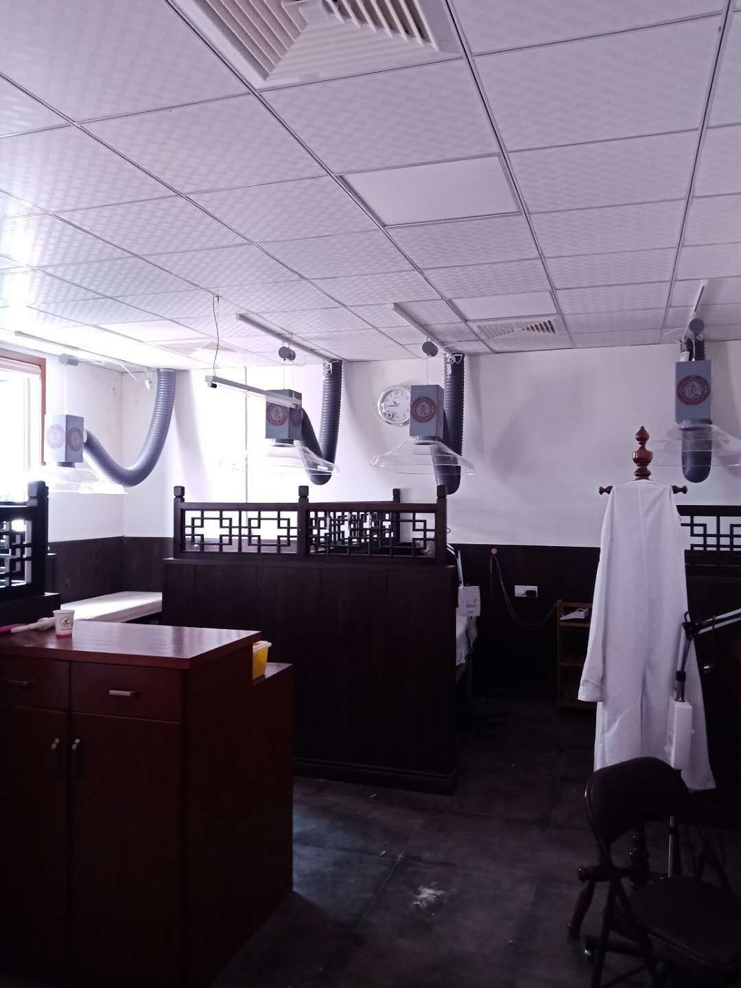 杭州王振和中醫館（華仔）艾灸排煙系統安裝完工