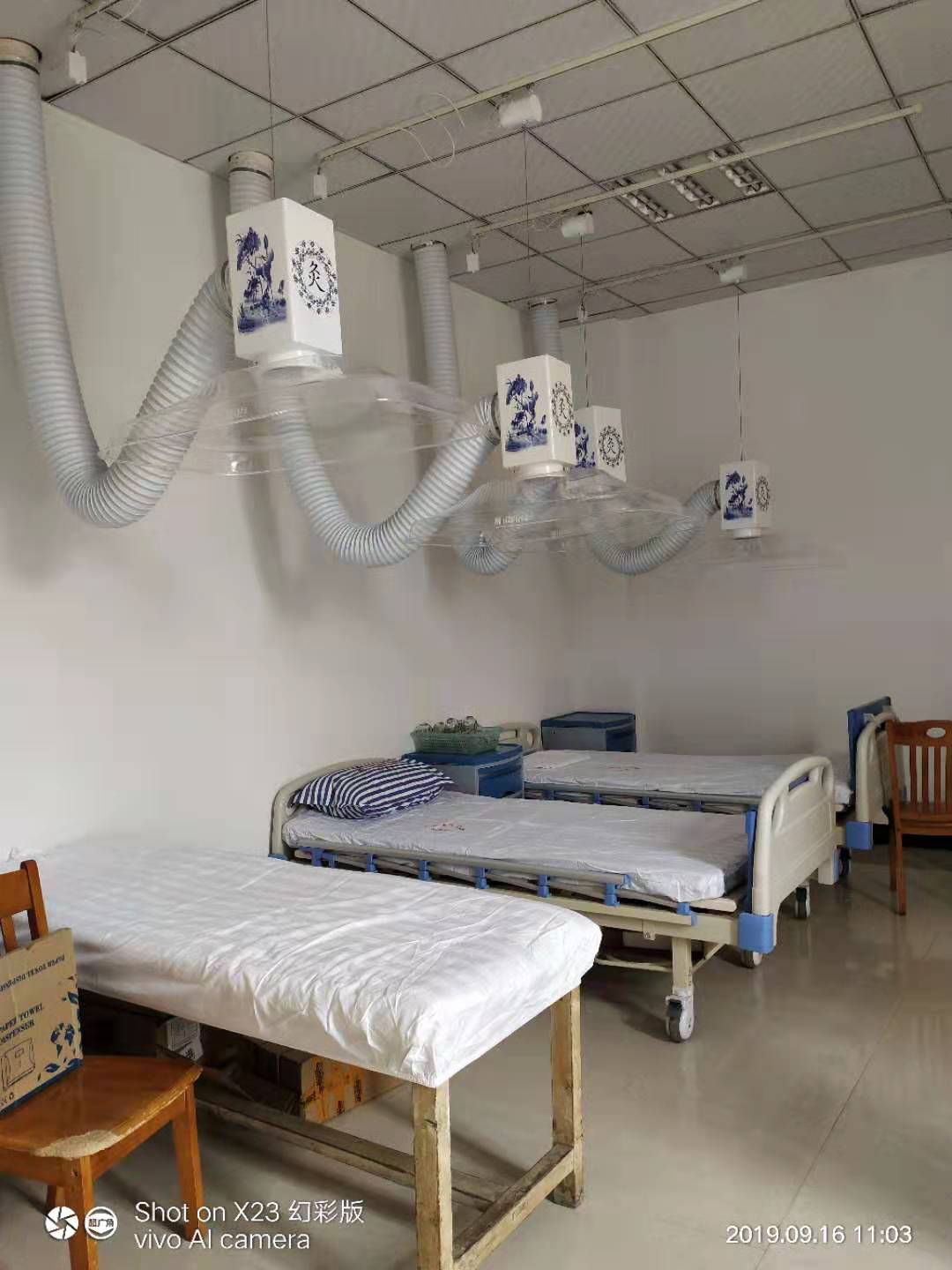 江西人民醫院（華仔）艾灸排煙系統安裝