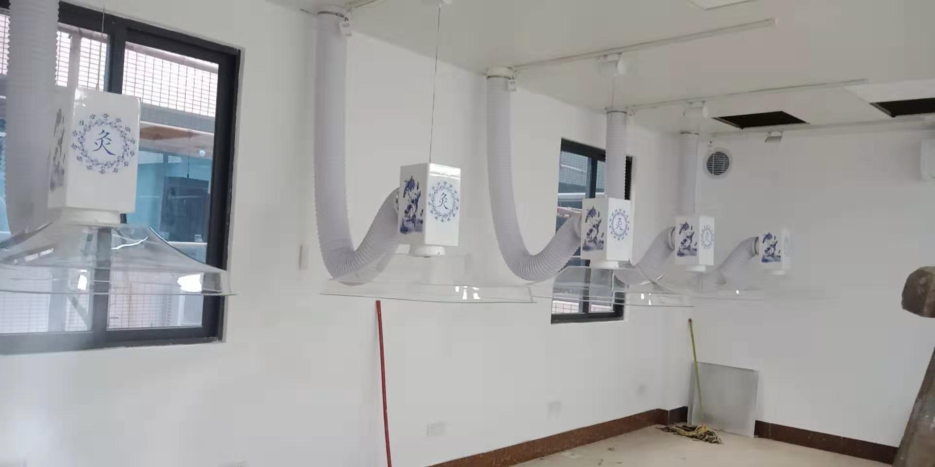 陜西中醫院（華仔）艾灸排煙系統安裝完工