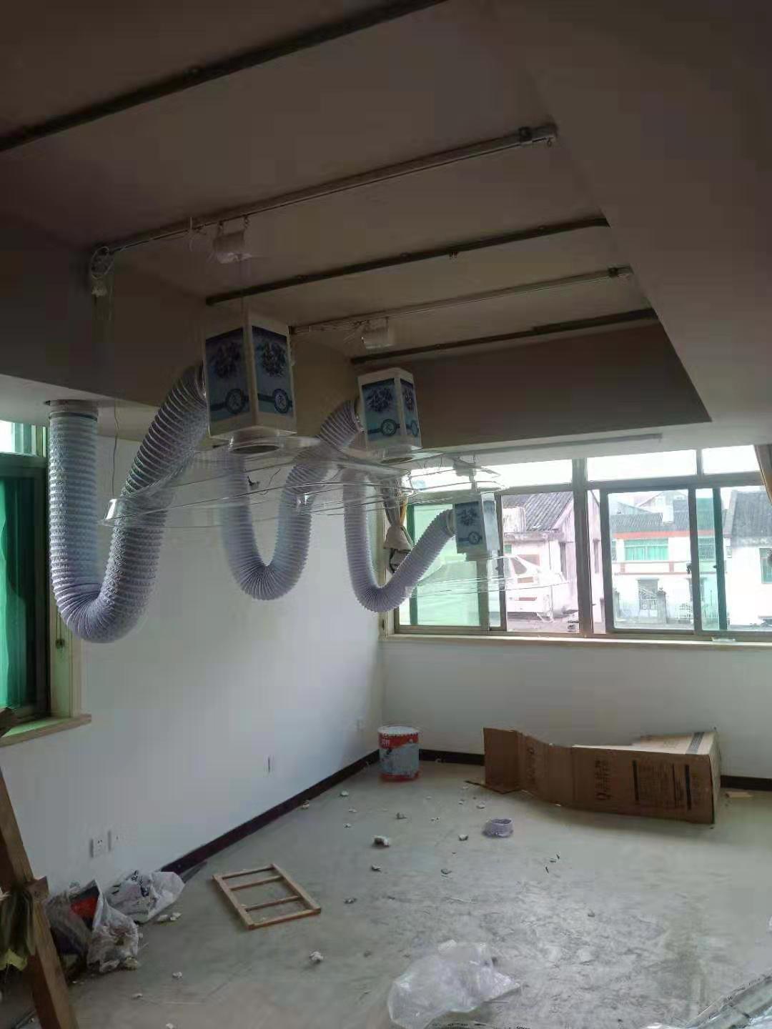 (華仔)溫州艾灸排煙系統安裝完工