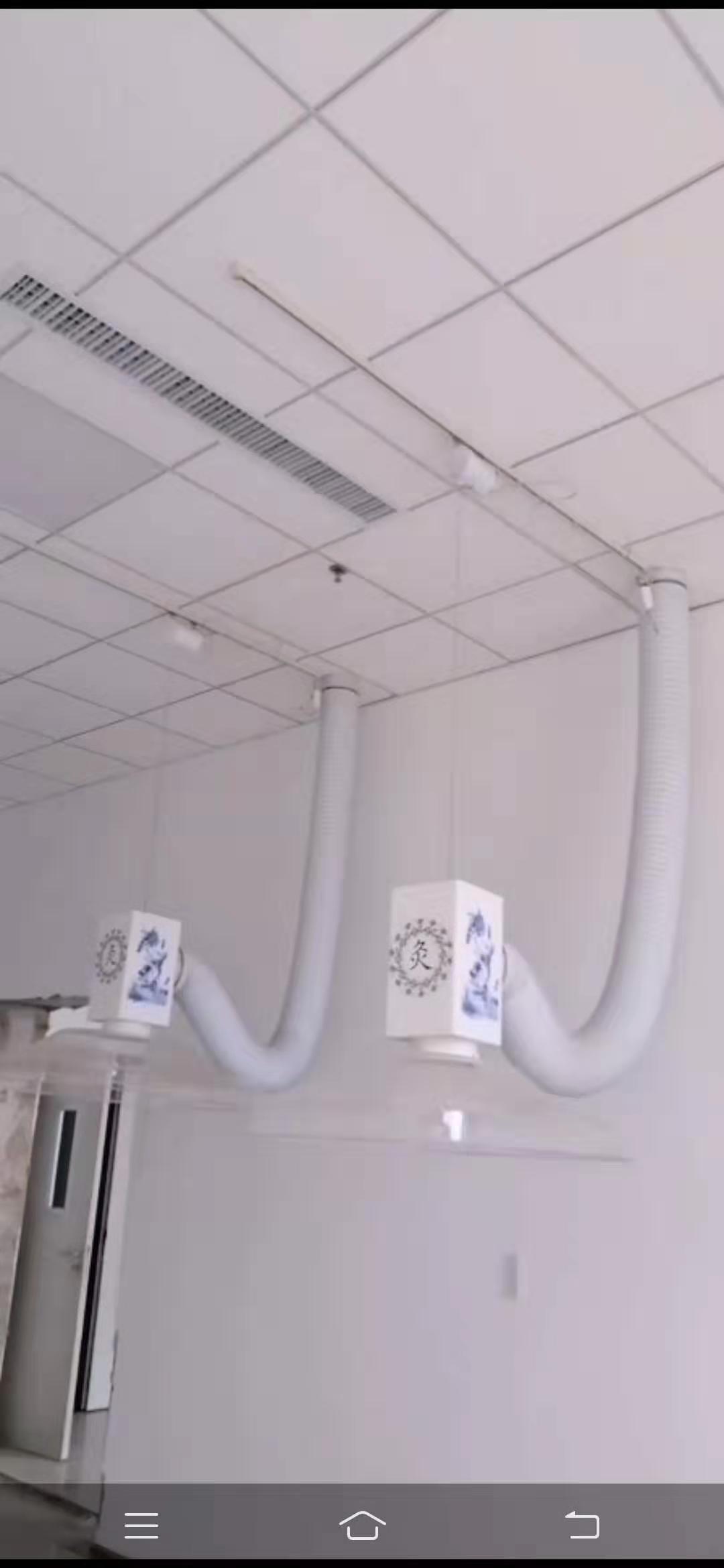 平邑醫院(華仔)專業艾灸排煙系統安裝完工