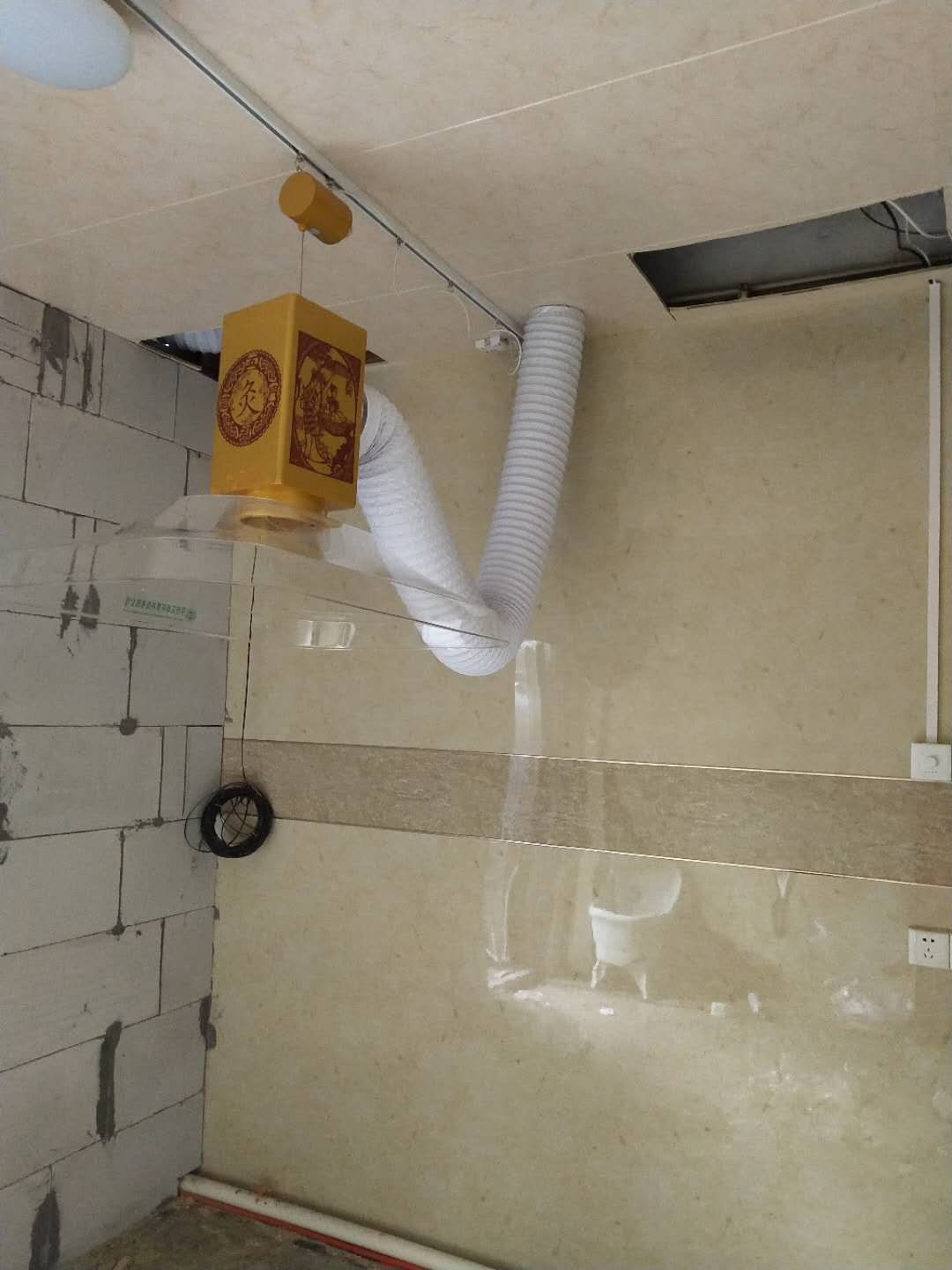 義烏(華仔)艾灸排煙系統安裝