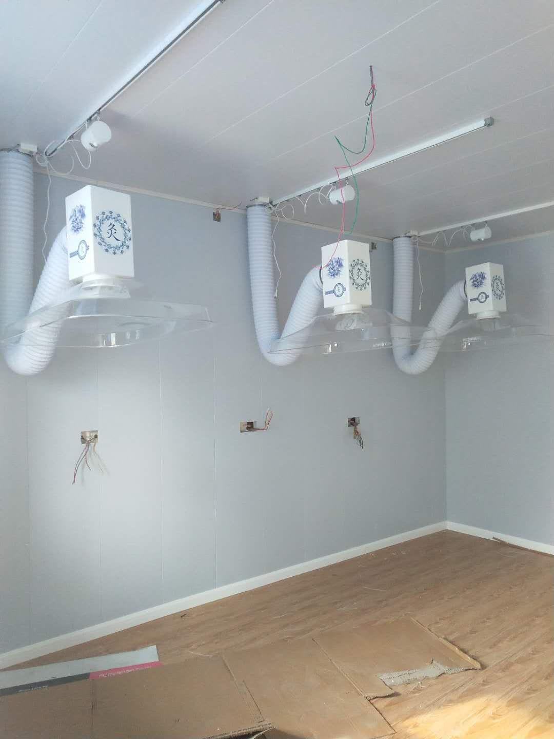 安徽(華仔)艾灸排煙系統安裝完工