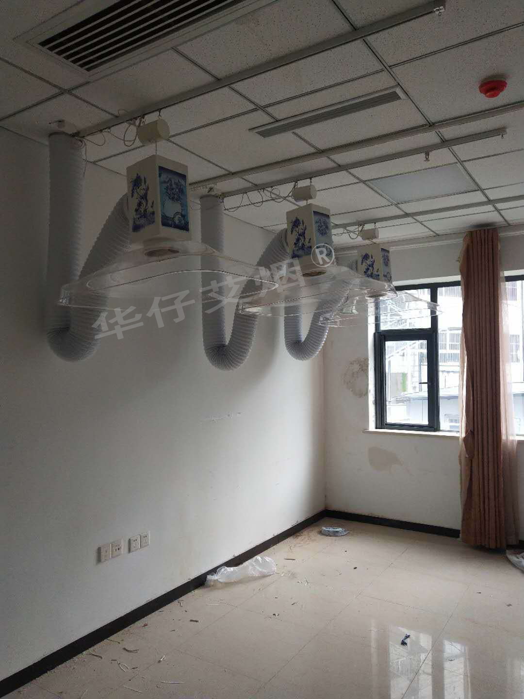 合肥中醫院(華仔)艾灸排煙系統安裝